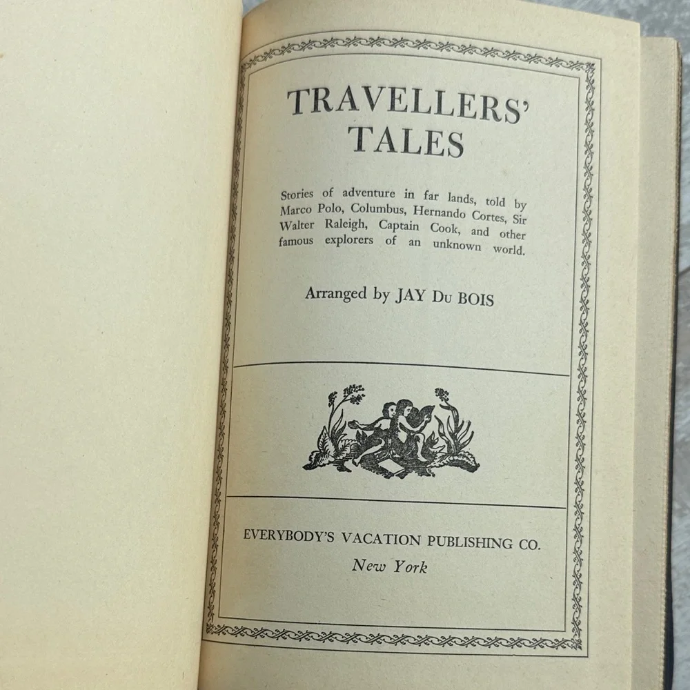Set of Three Navy Blue Hardcover Vintage Antique 1940’s Books